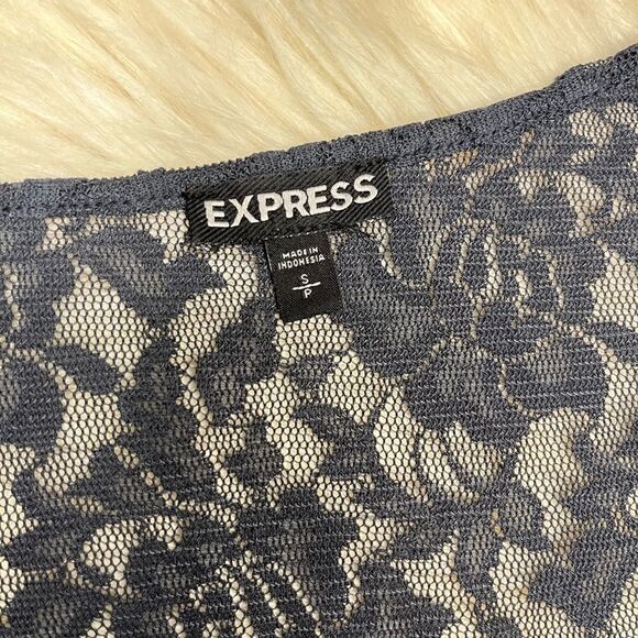 Express sequin grey tank top sz small - Picture 2 of 6